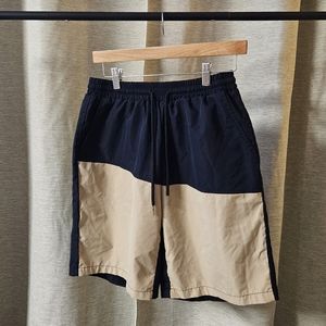 Mens 2 tone shorts size s beige black